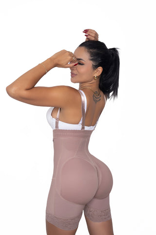Girdle strapless mid-leg