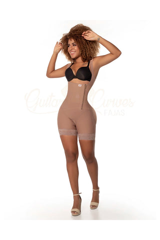 Girdle side closure half leg