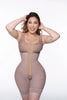 Girdle with 7-rod mid-leg bra
